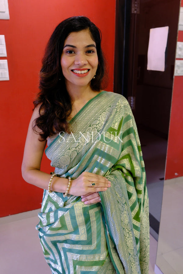 Veena (Green Shade Saree)