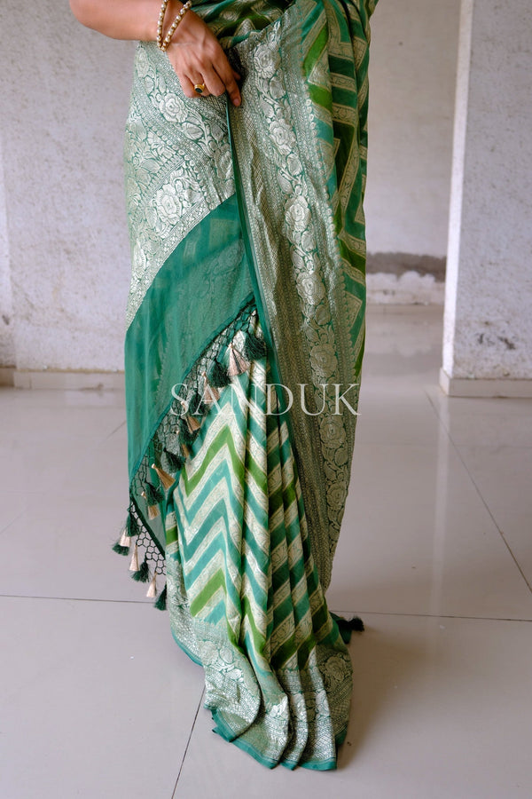 Veena (Green Shade Saree)