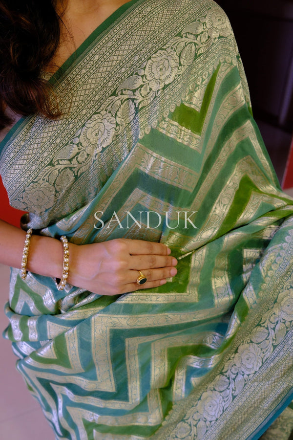Veena (Green Shade Saree)